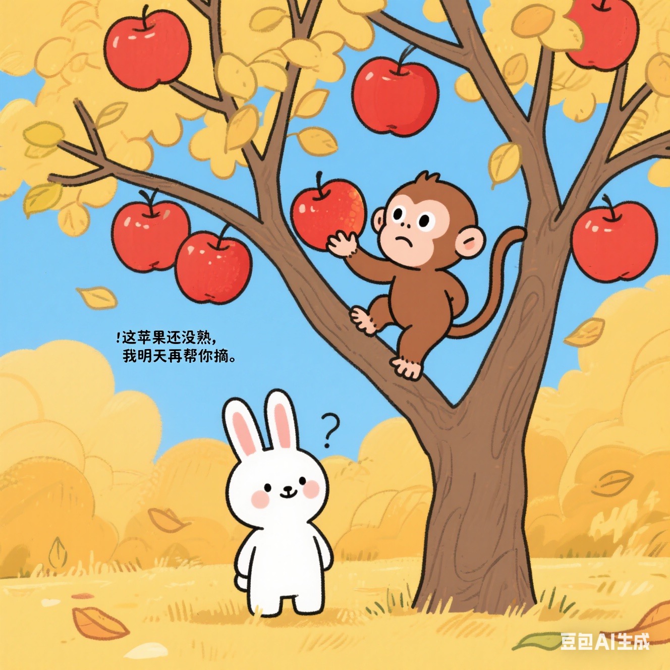 小兔子与小猴子